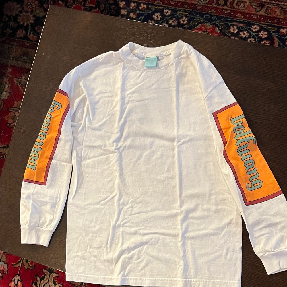 Golf Wang White Long Sleeve Tee with Orange logo